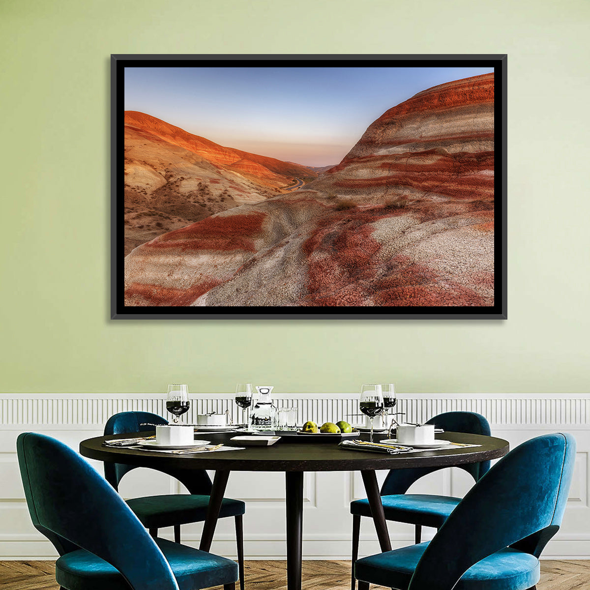 Khizi Candy Cane Mountains Wall Art