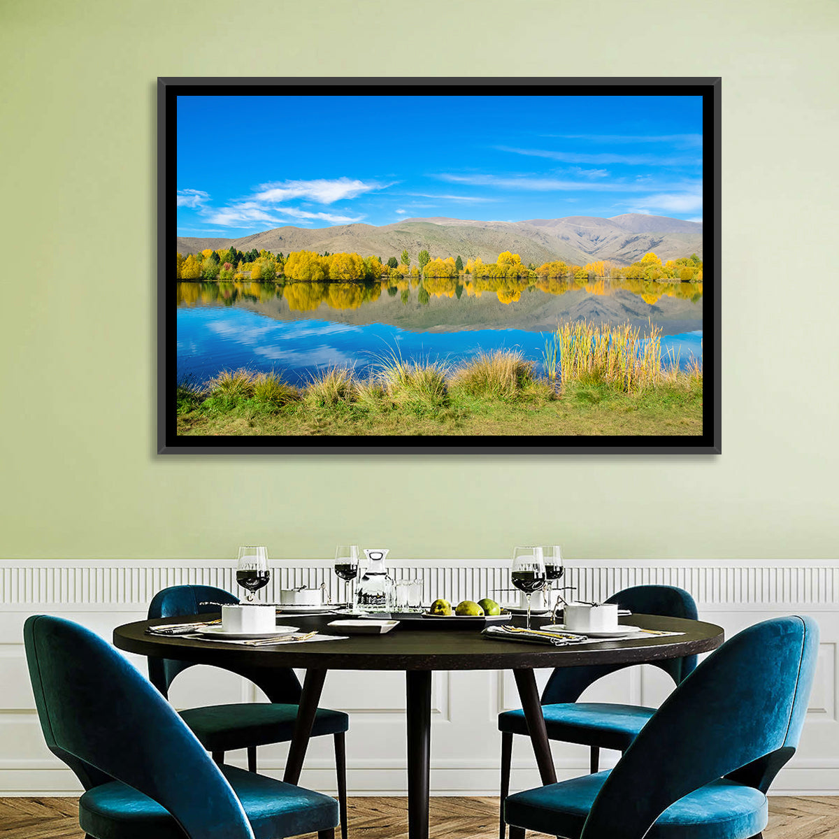Ruataniwha Autumn Reflection Wall Art