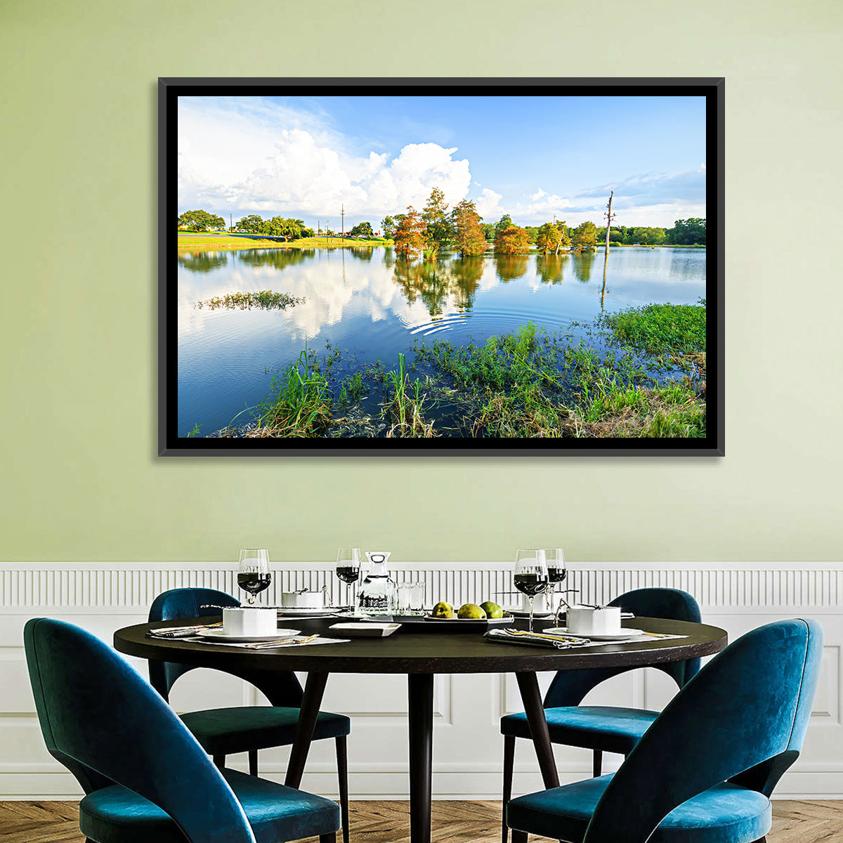Lafayette Bayou Reflection Wall Art
