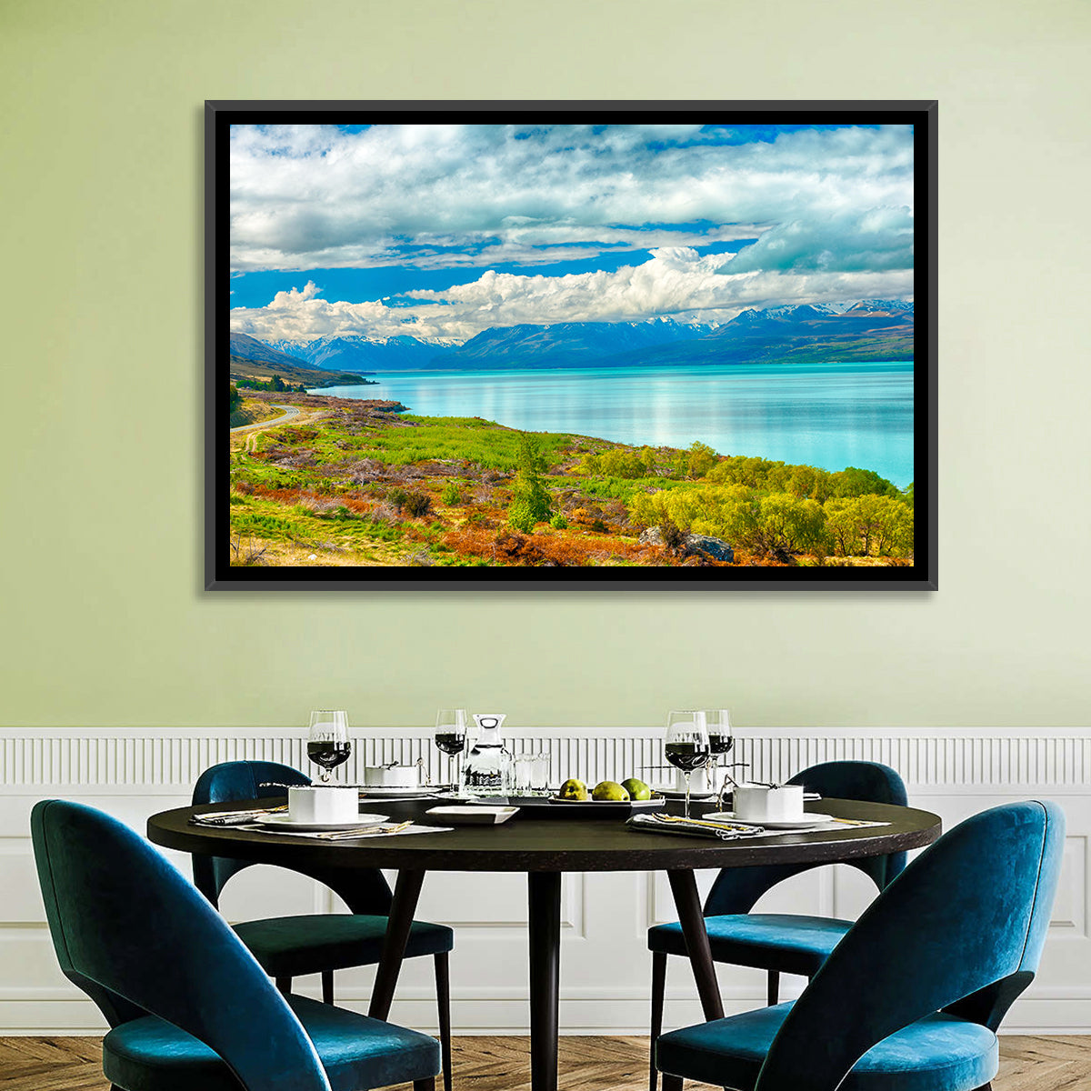 Mount Cook from Lake Pukaki Wall Art