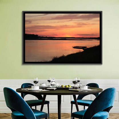 Missouri River Sunset at Dusk Wall Art