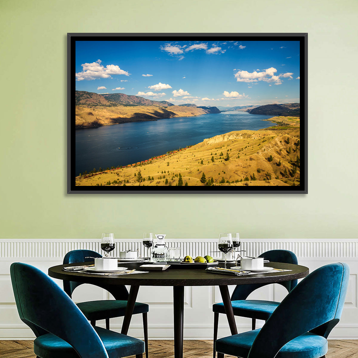 Kamloops Lake Shoreline View Wall Art