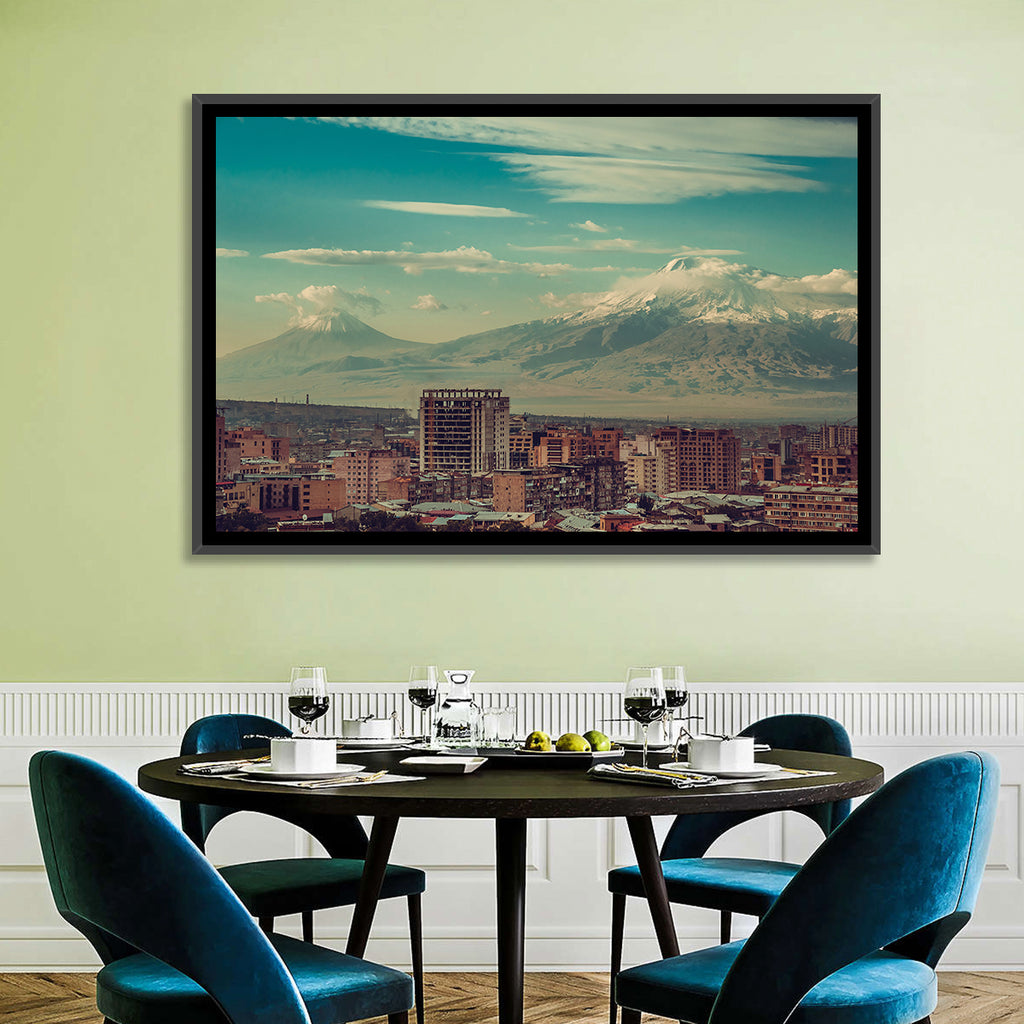 Yerevan Skyline with Mount Ararat Wall Art