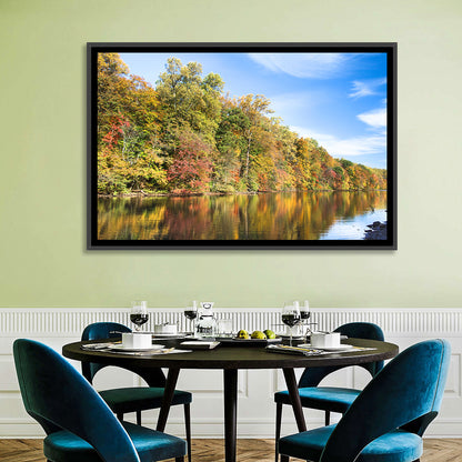 Lake Surprise Autumn Reflection Wall Art