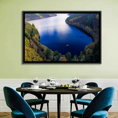 Lake Vyrnwy Aerial View Wall Art