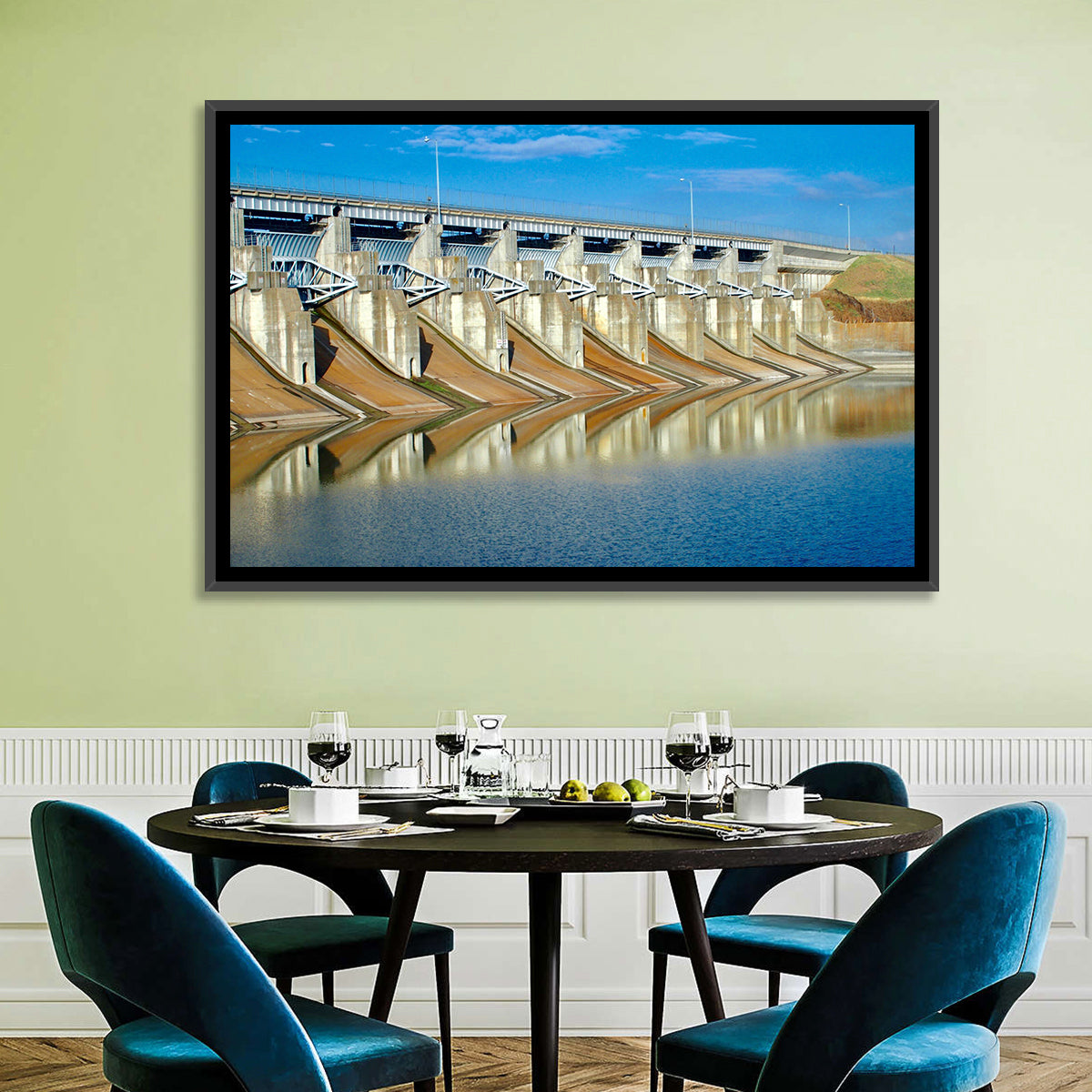 Lavon Dam Spillways Wall Art