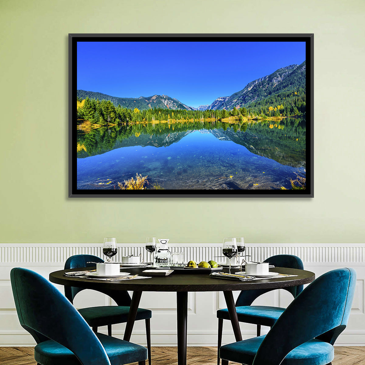 Mt Chikamin Reflection at Gold Lake Wall Art