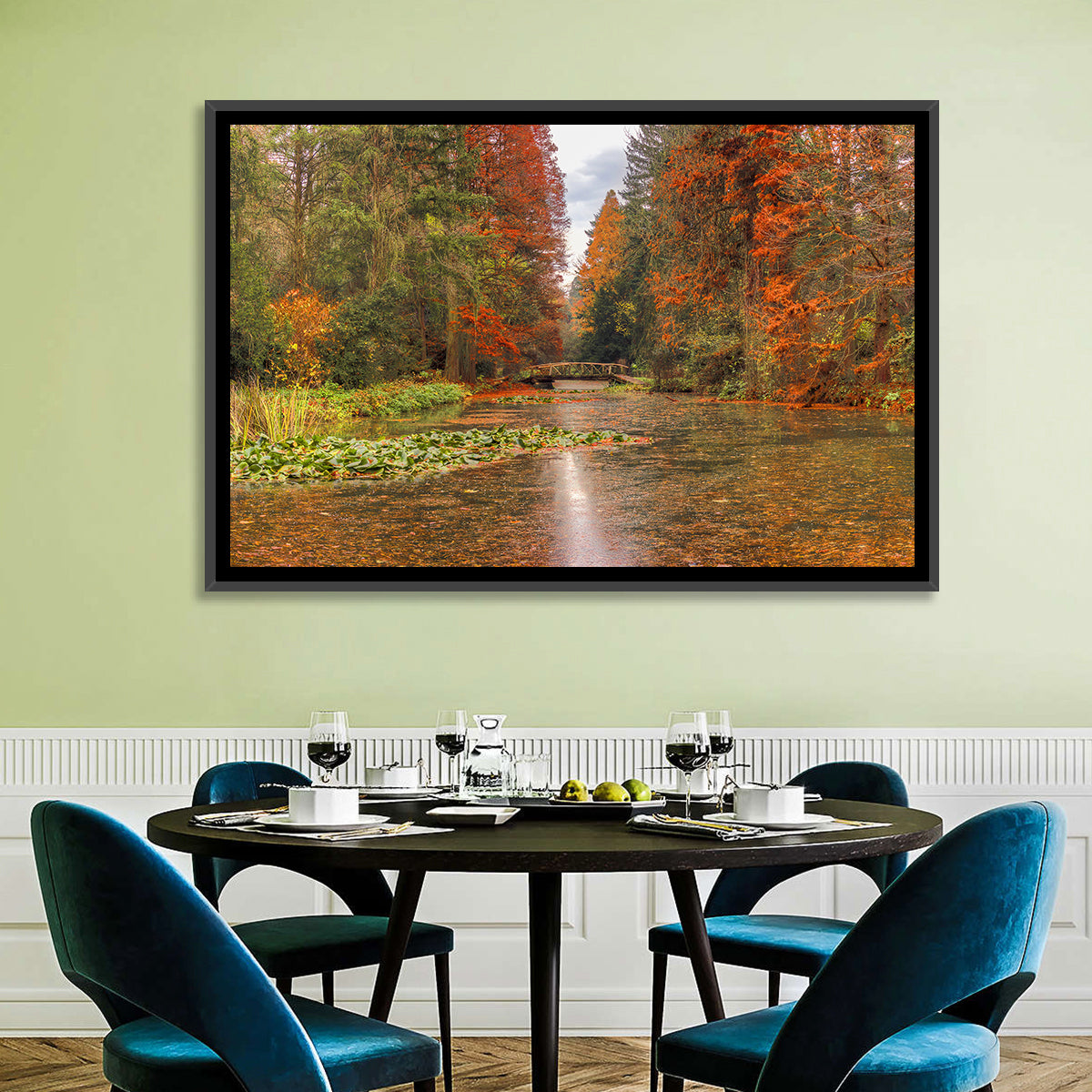 Simeria Arboretum Autumn Lake Wall Art