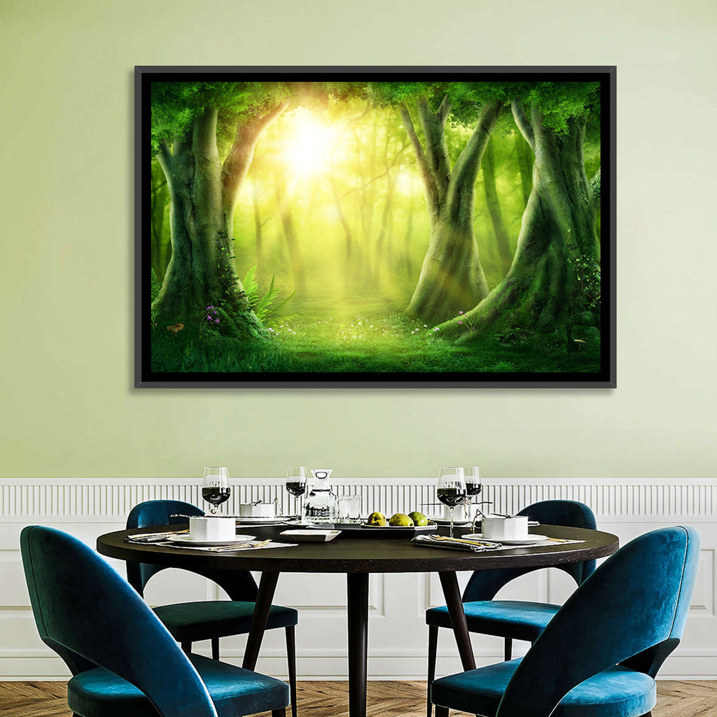 Enchanted Forest at Sunrise Wall Art