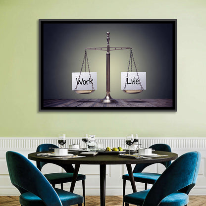 Metallic Scale: Work and Life Wall Art