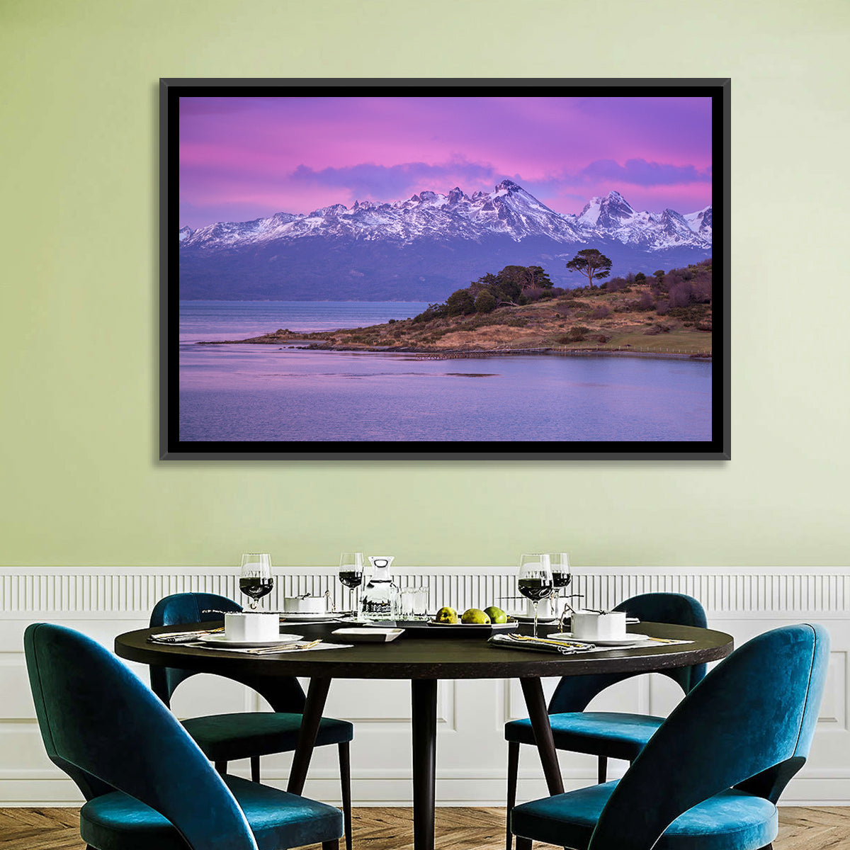 Beagle Channel Purple Dawn Wall Art