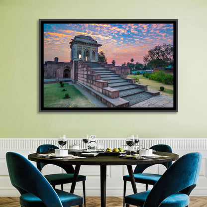 Jahaz Mahal Staircase at Sunset Wall Art