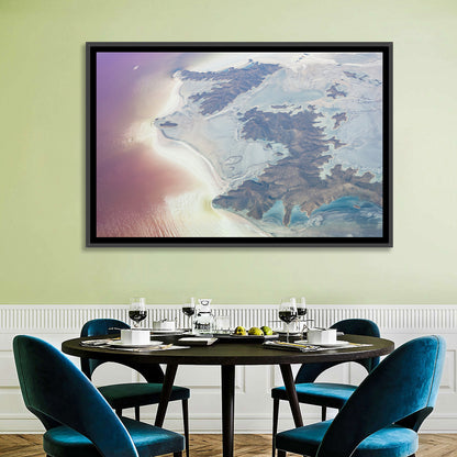 Urmia Lake Aerial View Wall Art