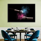 Powder Burst Makeup Brushes Wall Art