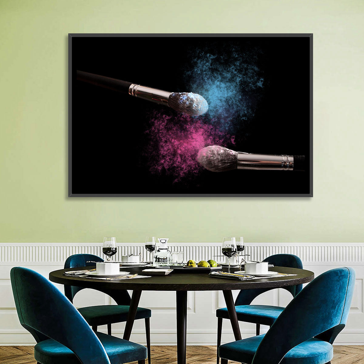 Powder Burst Makeup Brushes Wall Art