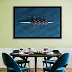 Four Rowers in Pink Shirts Wall Art