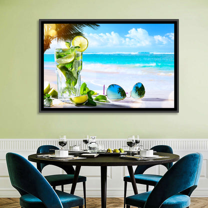 Mojito Beach Scene Wall Art