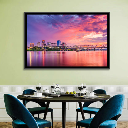 Little Rock Sunset Skyline Wall Art