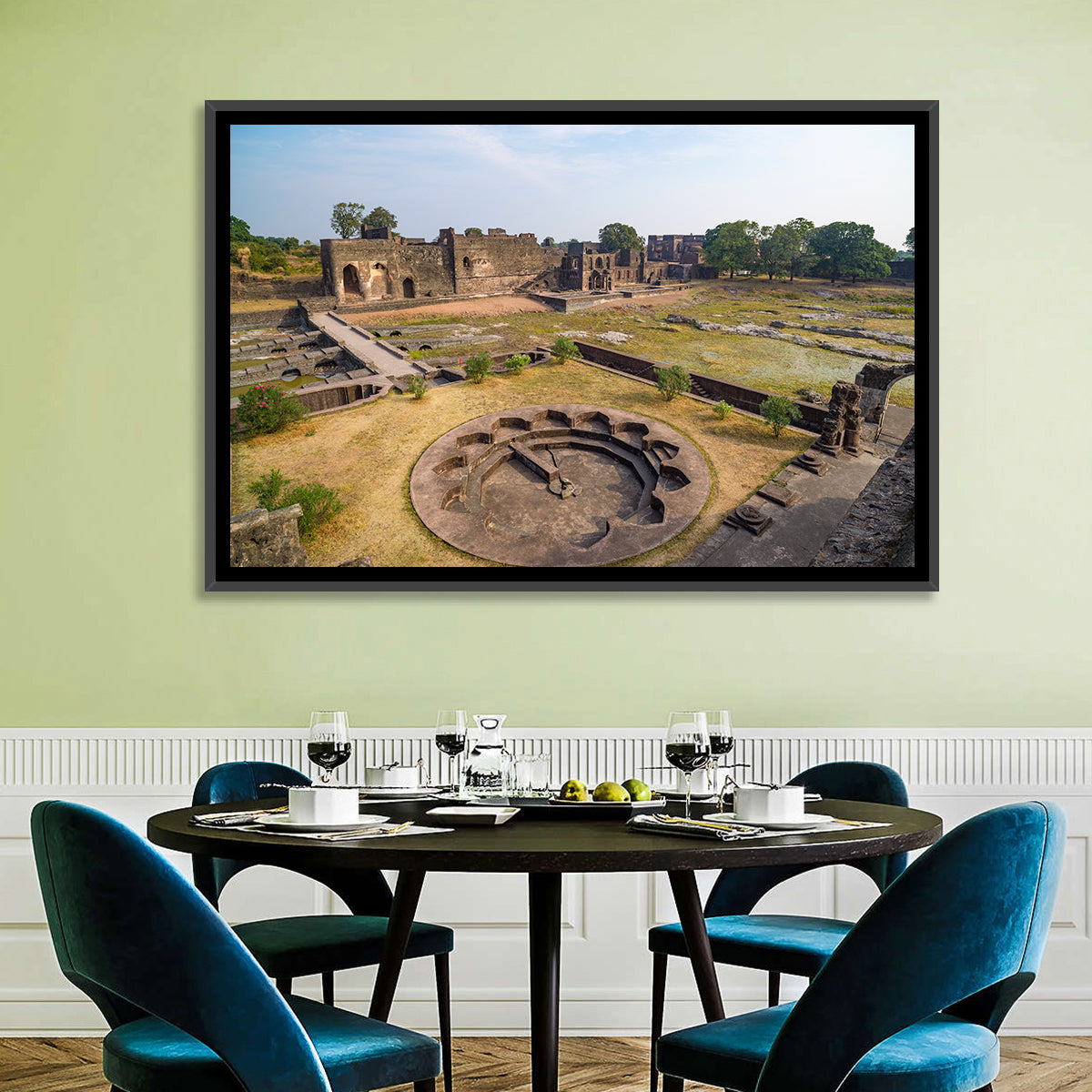 Bidar Fort Ruins Wall Art in a room, landscape