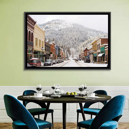 Snow Covered Mountain Main Street Wall Art