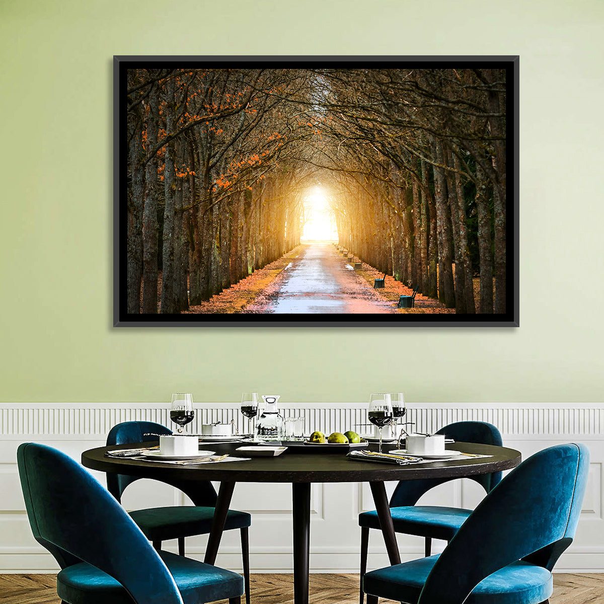 Autumn Oak Tunnel Wall Art