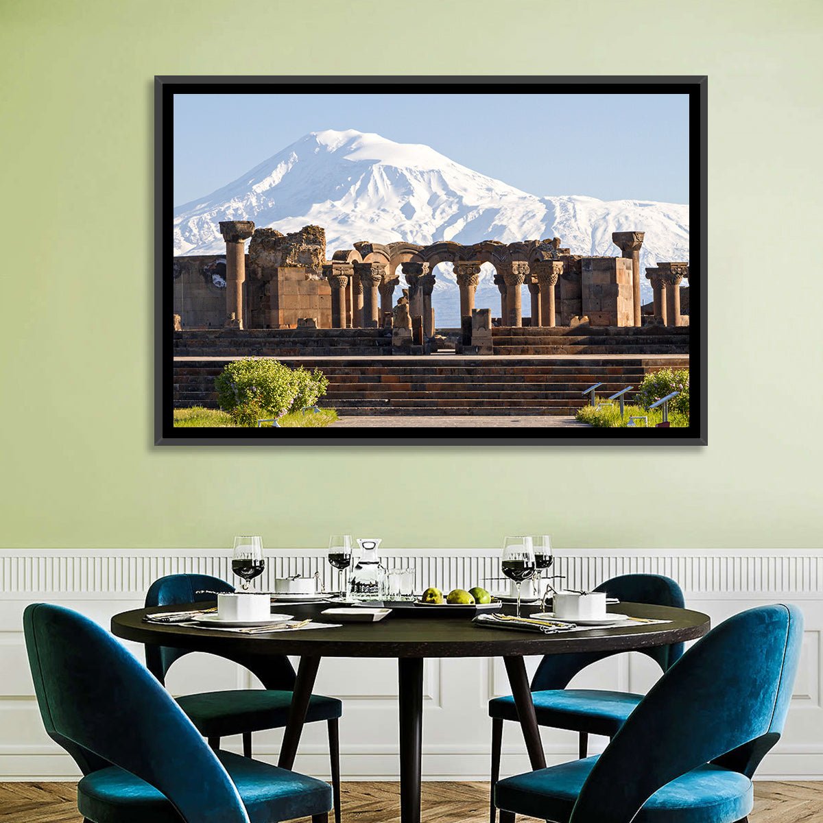 Zvartnots Cathedral and Mount Ararat Wall Art