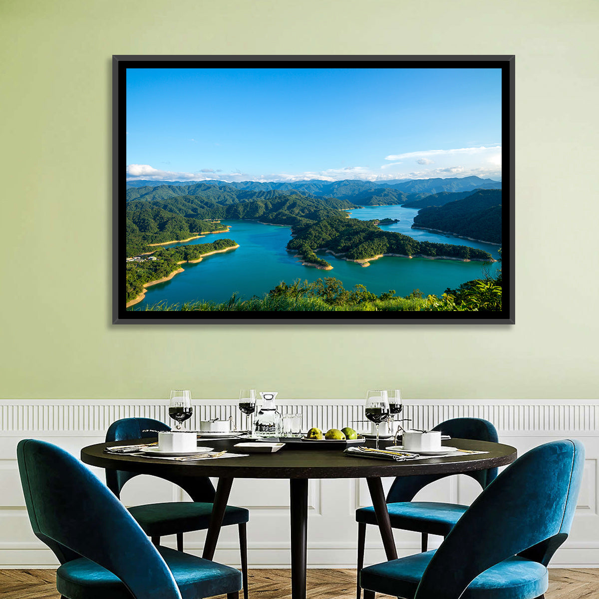 Emerald Qiandao Lake Wall Art