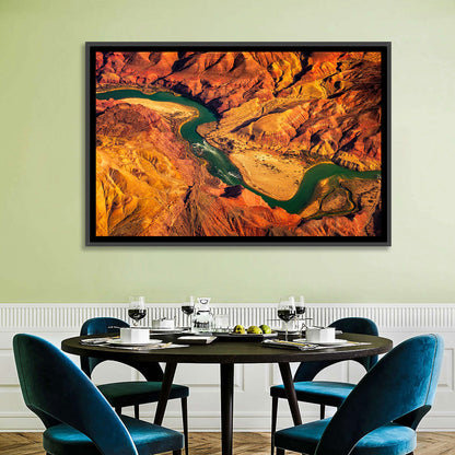 Aerial Colorado River Canyon Wall Art