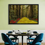 Yellow Brick Path Through Redwoods Wall Art