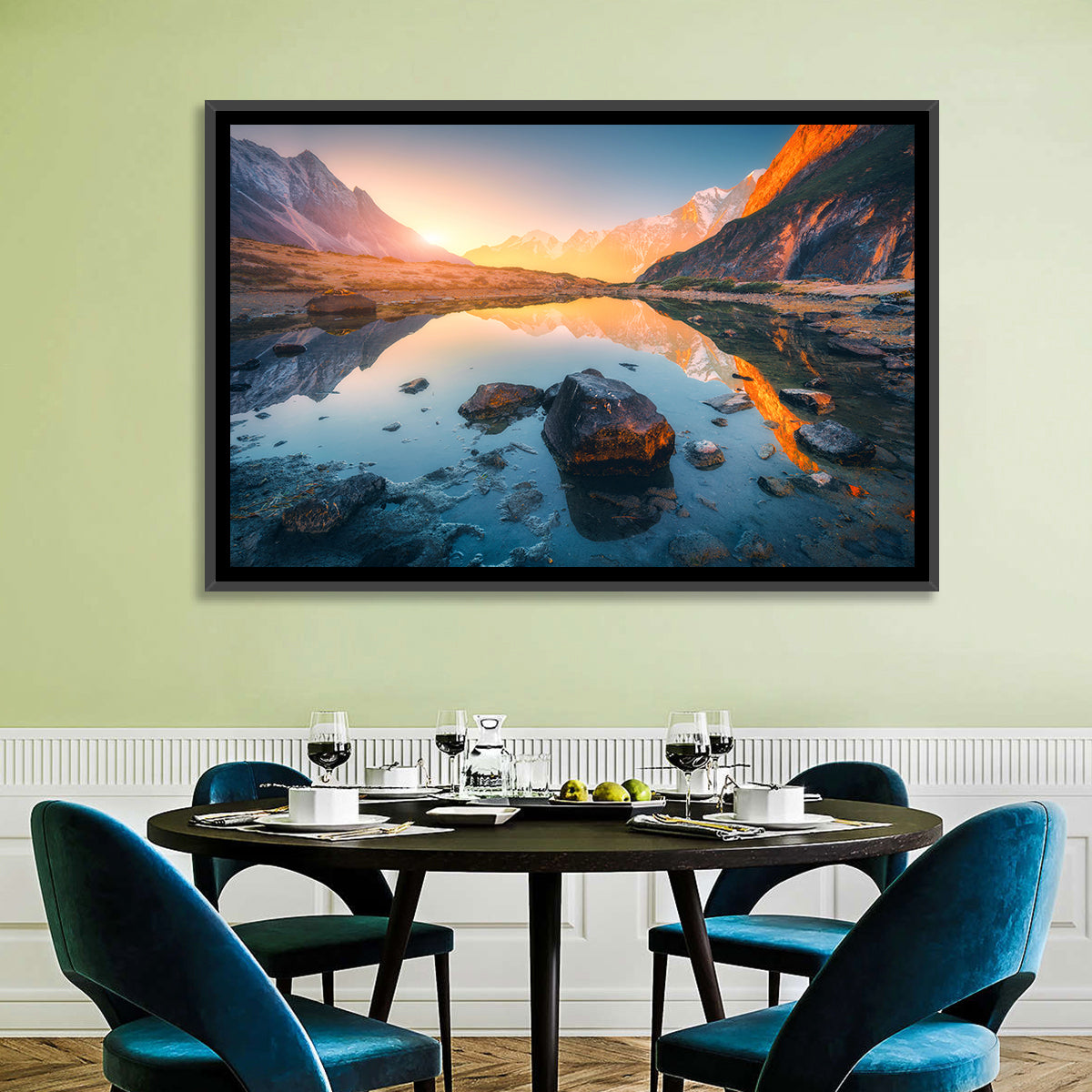 Himalayan Lake Reflections Wall Art