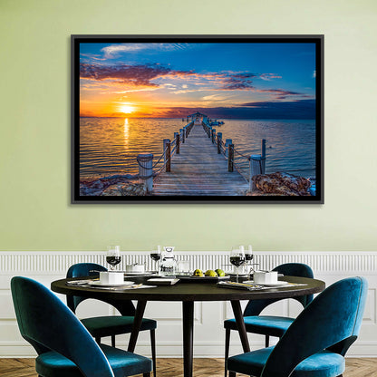 Islamorada Pier at Golden Hour Wall Art