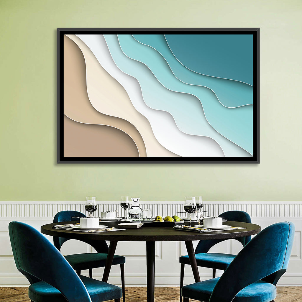 Aerial Beach Layers Wall Art