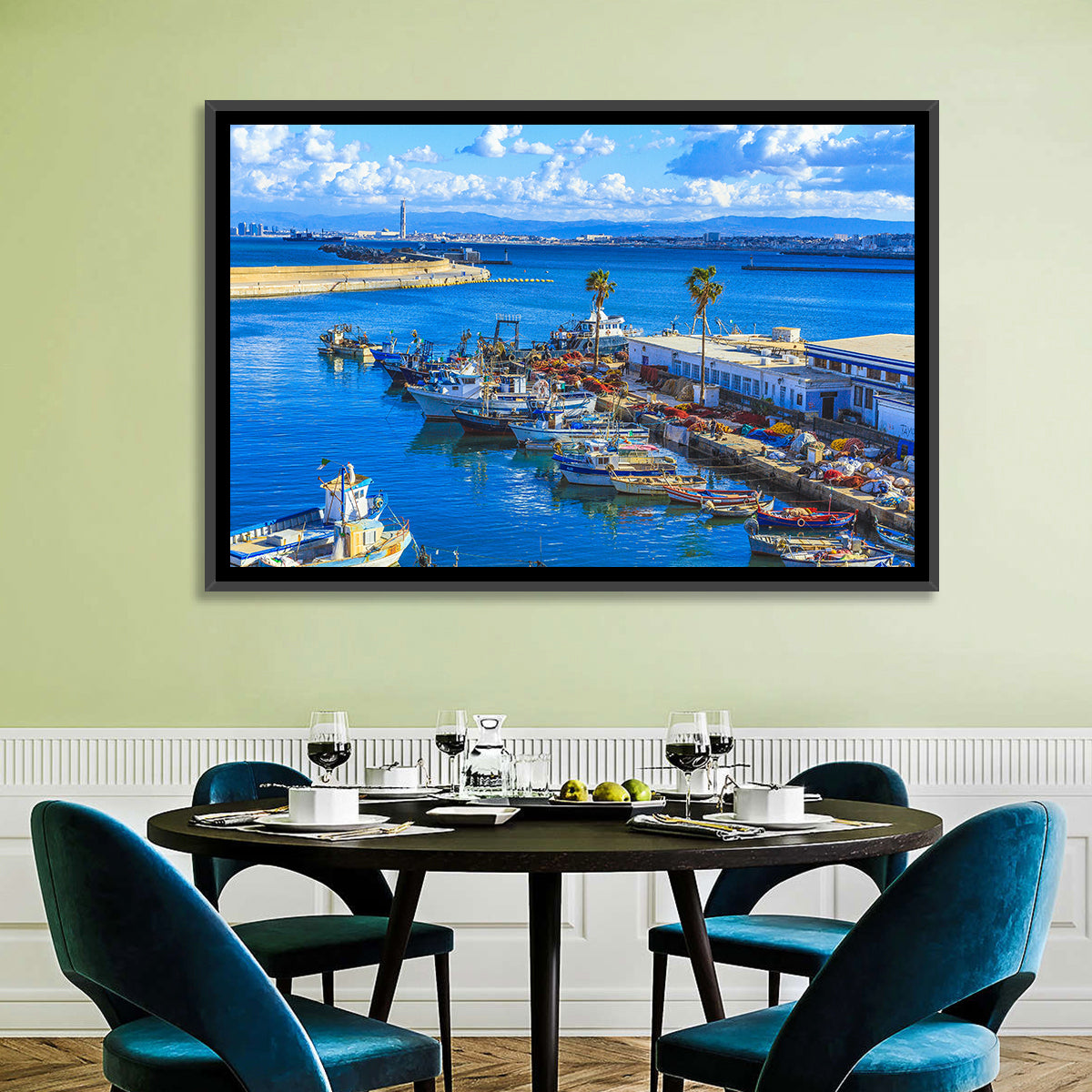 Sfax Fishing Harbor Wall Art