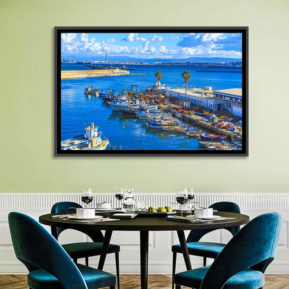 Sfax Fishing Harbor Wall Art