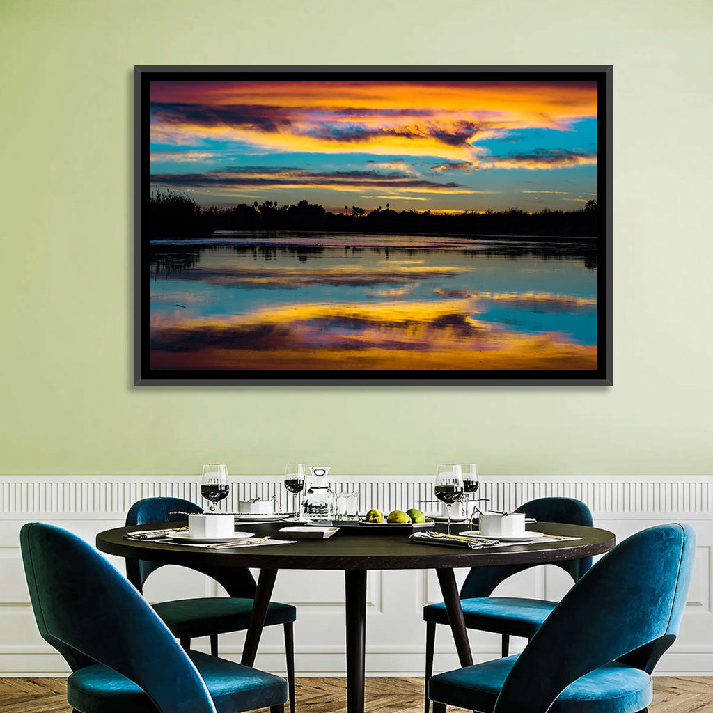 Colorado River Dusk Reflection Wall Art