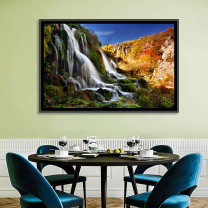 Plitvice Lakes Waterfall Wall Art