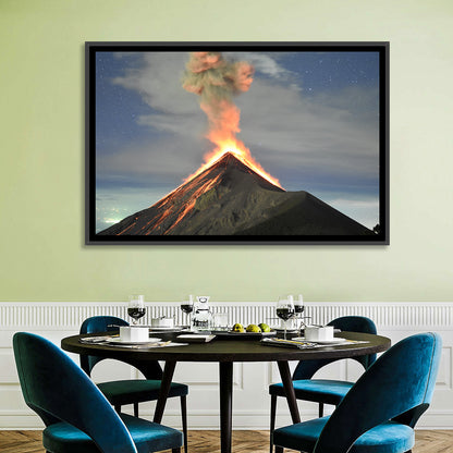 Fuego Night Eruption Wall Art