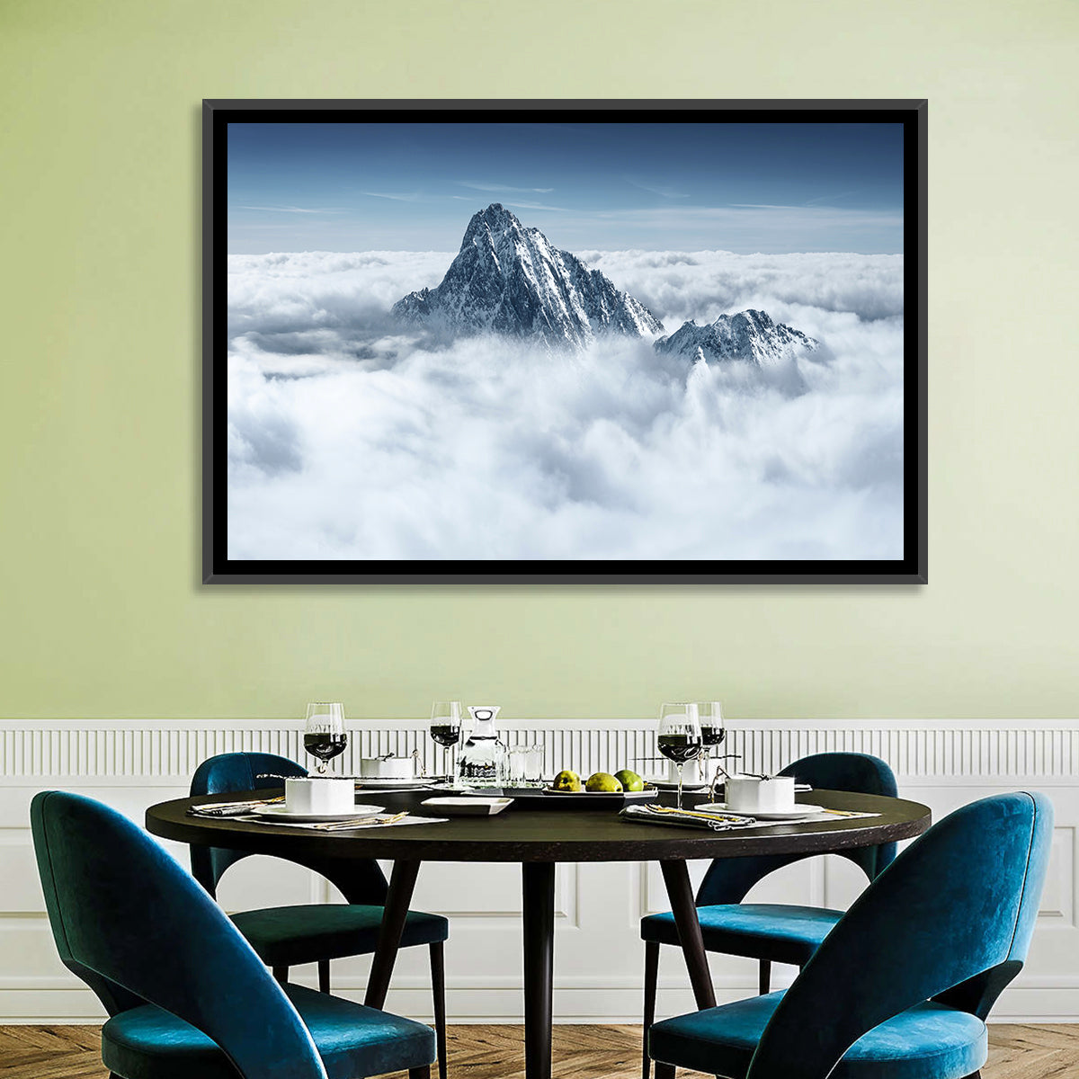 Peaks Above Clouds Wall Art