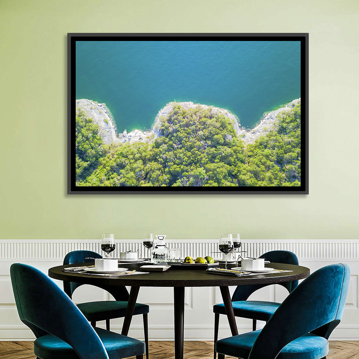 Lake Travis Shoreline Aerial Wall Art