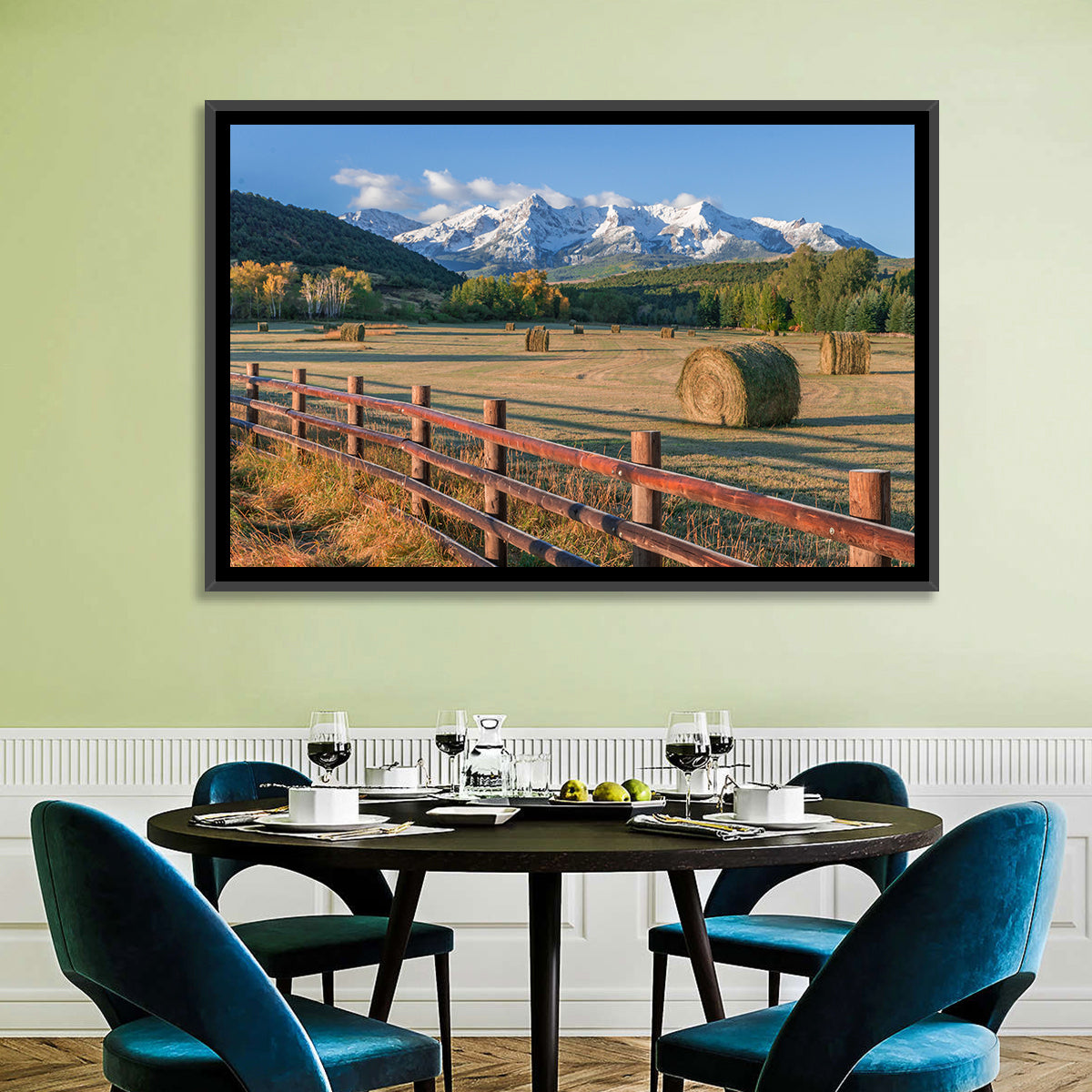 Colorado Hay Bales Wall Art