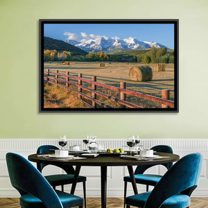 Hay Bales Colorado Fields Wall Art