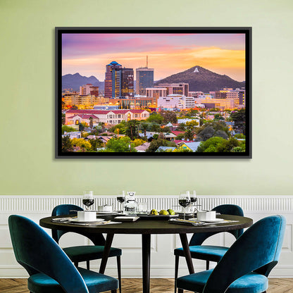 Tucson Skyline at Golden Hour Wall Art
