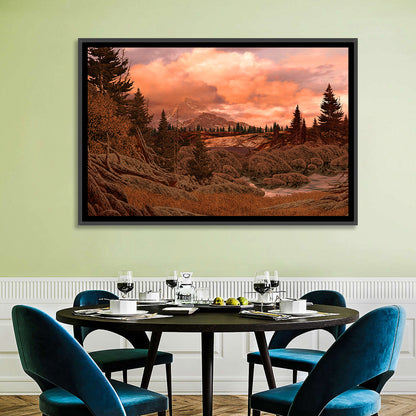 Rocky Mountain Lake at Dusk Wall Art