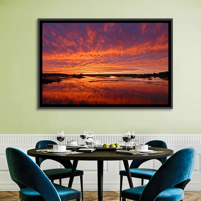 Louisiana Wetland Sunset Wall Art