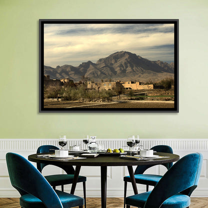 Afghan Mountain Village Wall Art
