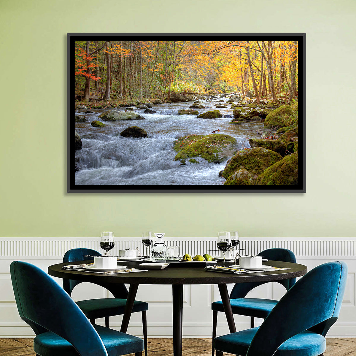 Autumn Mountain Stream Wall Art