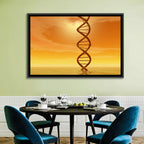 Dna Helix at Sunset Wall Art