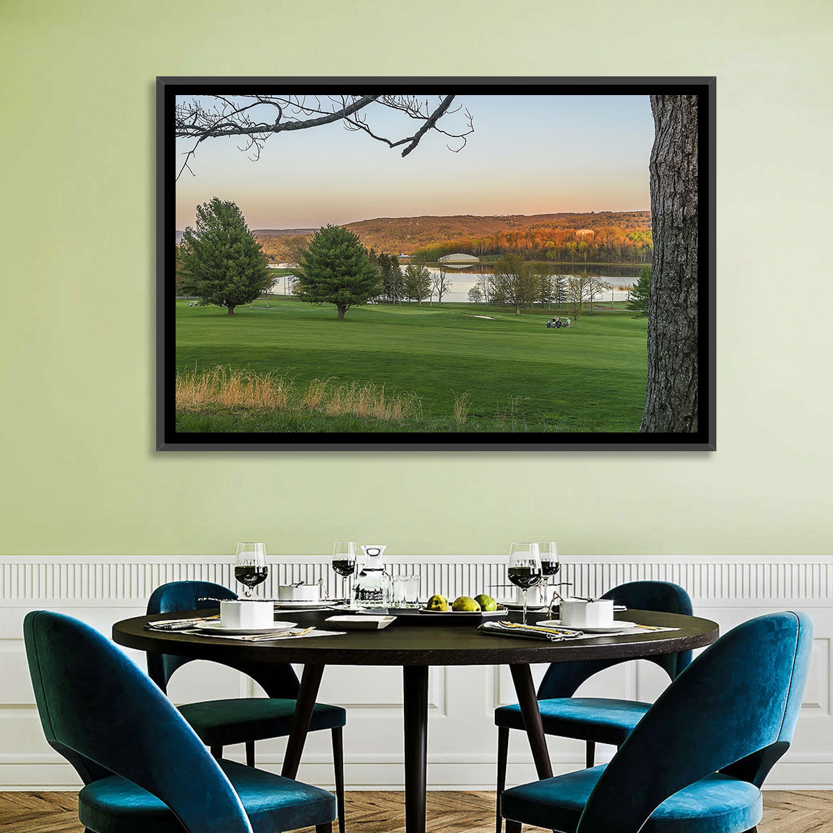 Roscoe Conkling Park Golden Hour Wall Art
