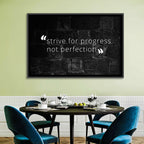 Strive for Progress Brick Typography Wall Art