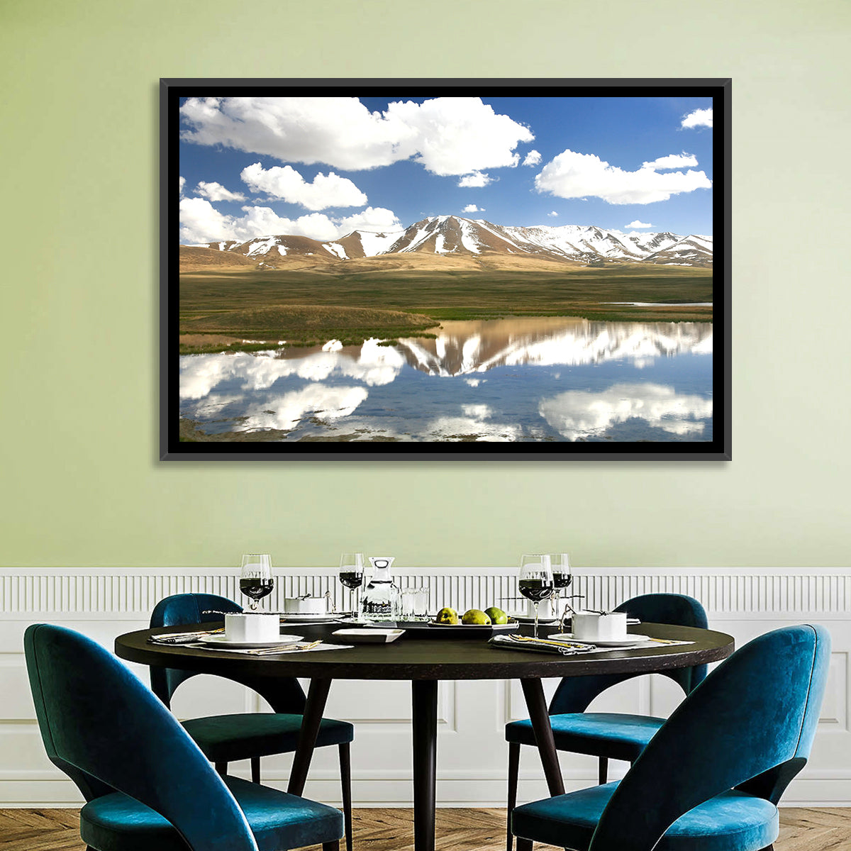 Song Kul Lake Reflection Wall Art